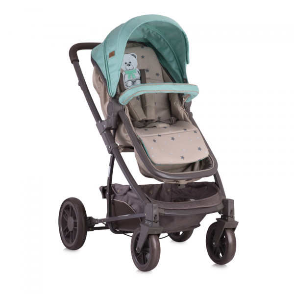 Bertoni/Lorelli Коляска-трансформер Bertoni S-500 SET с автокреслом, green&beige teddy bear (S-500
Bertoni/Lorelli Коляска-трансформер Bertoni S-500 SET с автокреслом, green&beige teddy bear (S-500