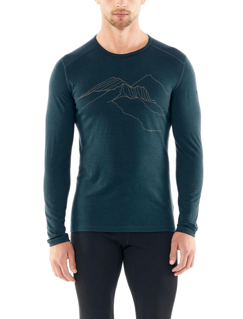 Лонгслив Icebreaker Men's Merino 200 Oasis Crewe Thermal Top The Higher We Go, Темно-синий
Лонгслив Icebreaker Men's Merino 200 Oasis Crewe Thermal Top The Higher We Go, Темно-синий