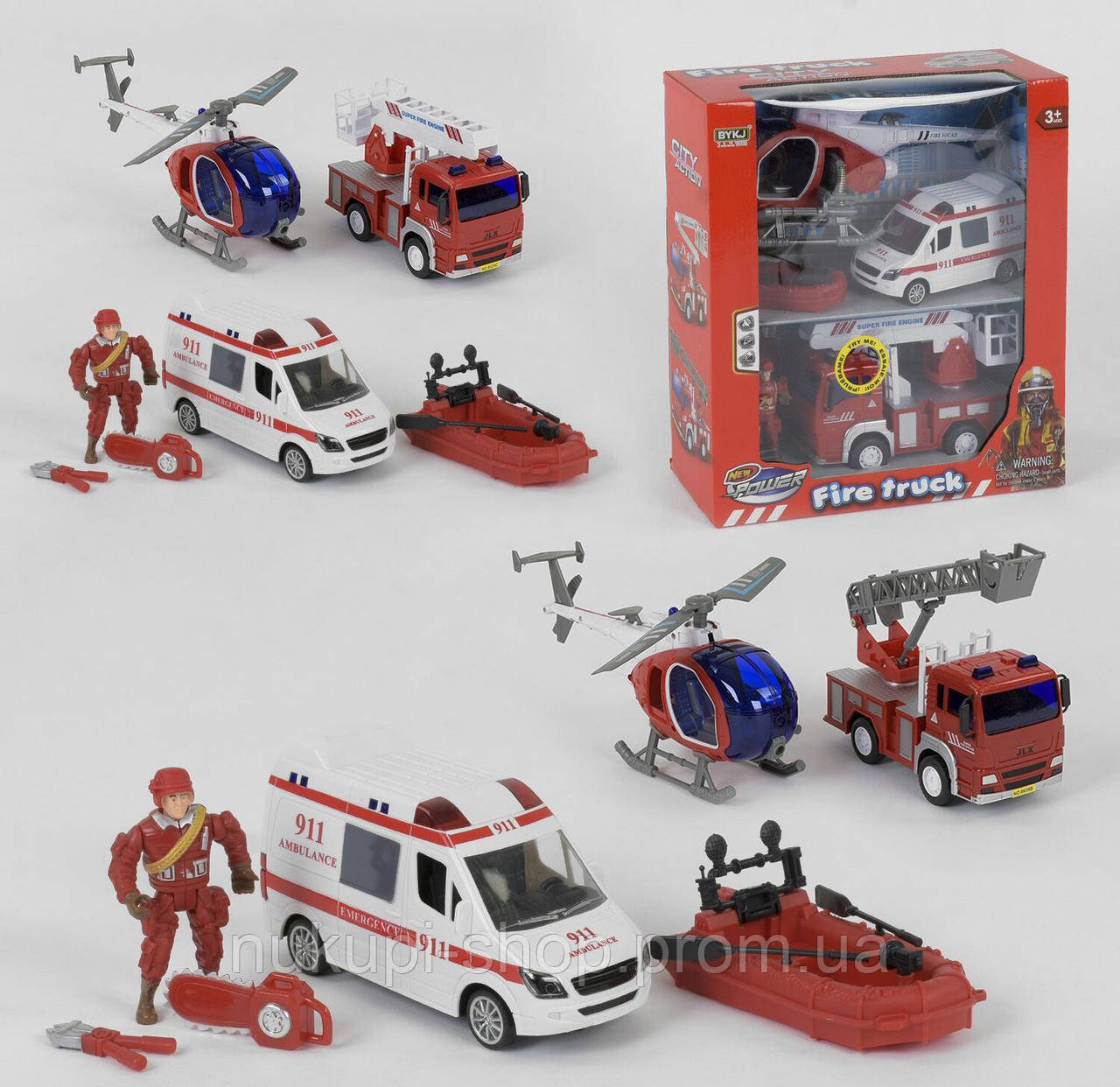Набор спецтехники "Fire Truck" 2 вида, свет, звук, в коробке 9931 B / 9931 A/ 9931 C
Набор спецтехники "Fire Truck" 2 вида, свет, звук, в коробке 9931 B / 9931 A/ 9931 C