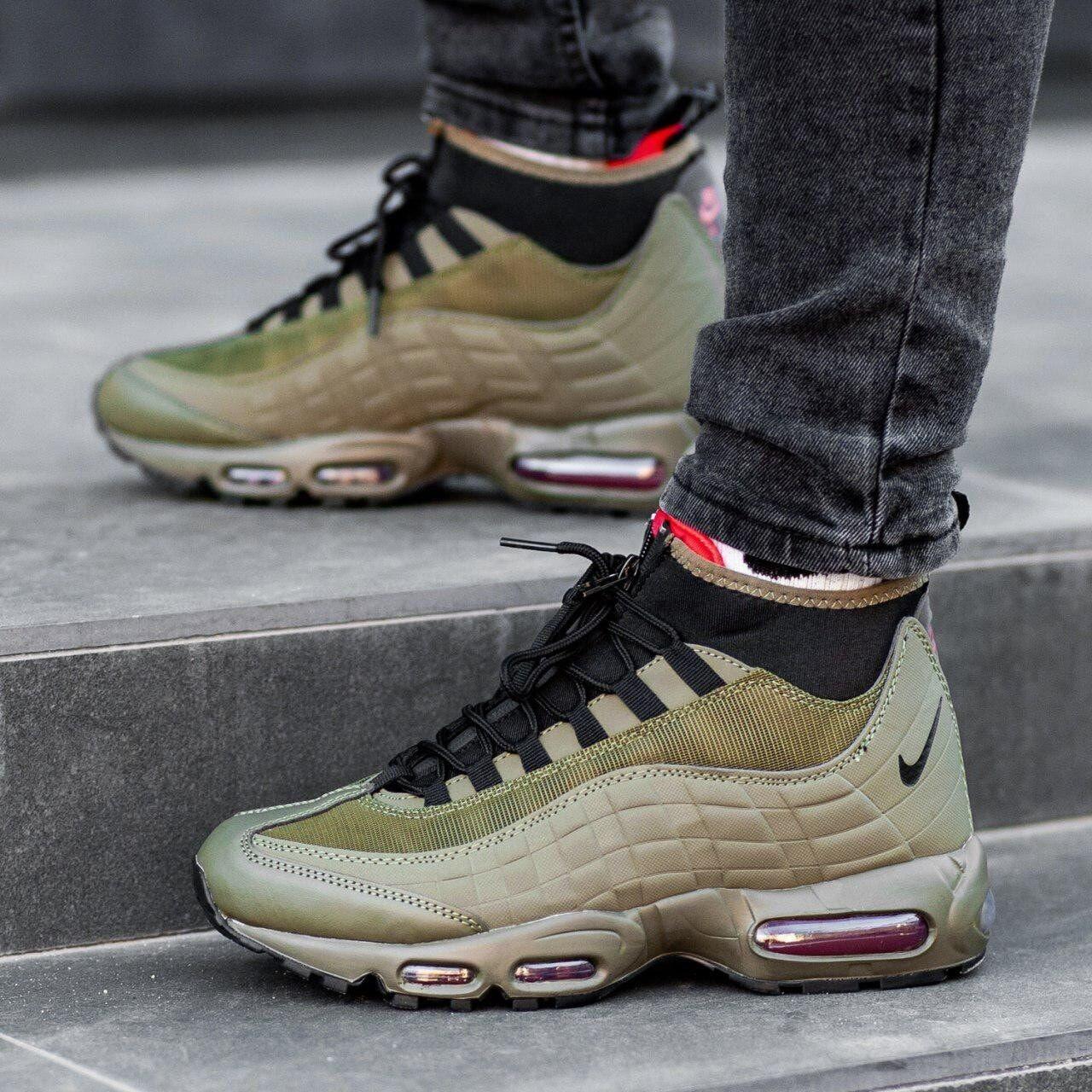 Мужские зимние кроссовки Nike Air Max 95 Sneakerboot Green / Найк Аир Макс 95 Сникербут Зеленые (Термо), Зелёный
Мужские зимние кроссовки Nike Air Max 95 Sneakerboot Green / Найк Аир Макс 95 Сникербут Зеленые (Термо), Зелёный