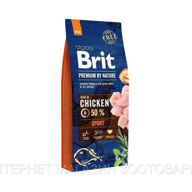 Brit Premium (Брит Премиум) by Nature SPORT - Сухой корм с курицей для активных собак
Brit Premium (Брит Премиум) by Nature SPORT - Сухой корм с курицей для активных собак