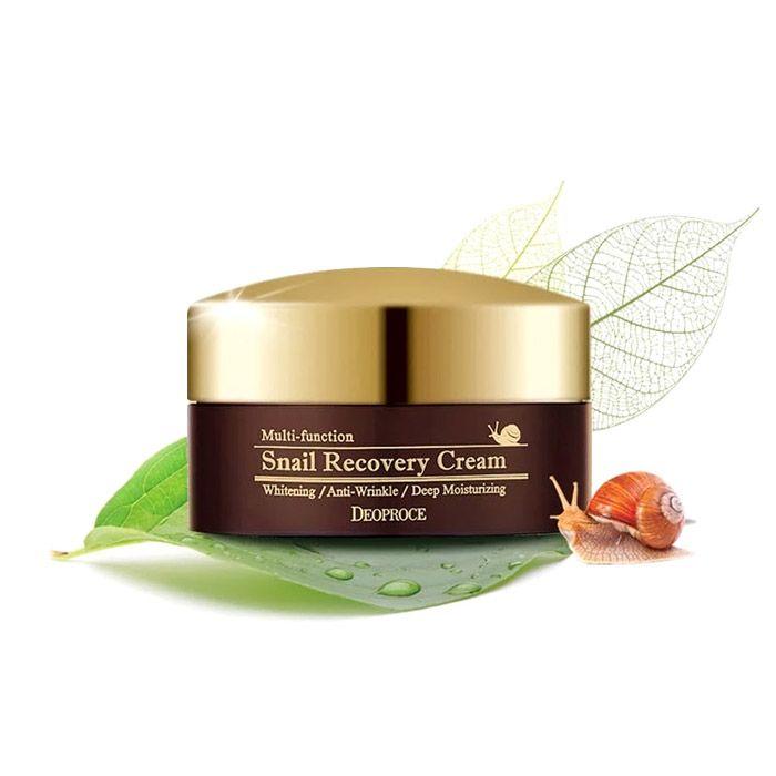 Многофункциональный восстанавливающий крем с муцином улитки DEOPROCE Multi-Function Snail Recovery Cream 100ml
Многофункциональный восстанавливающий крем с муцином улитки DEOPROCE Multi-Function Snail Recovery Cream 100ml