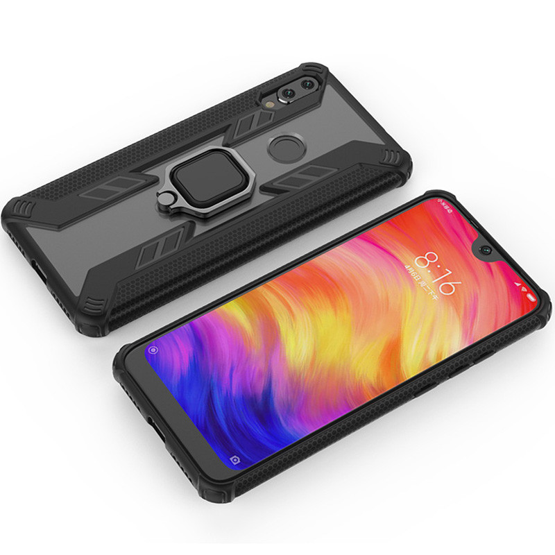 Ударопрочный чехол Epik Combo Ring под магнитный держатель для Xiaomi Redmi Note 7 / Note 7 Pro / Note 7s, Черный
Ударопрочный чехол Epik Combo Ring под магнитный держатель для Xiaomi Redmi Note 7 / Note 7 Pro / Note 7s, Черный