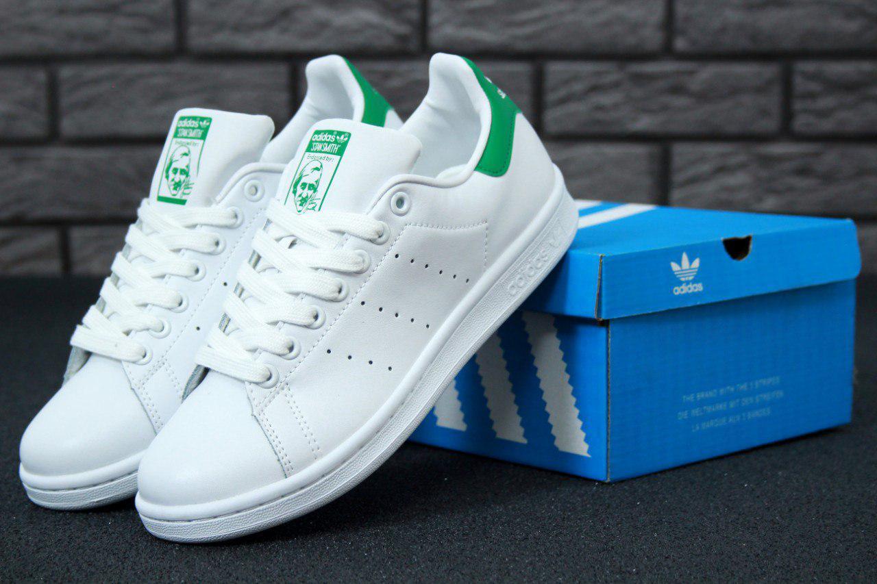 Кроссовки женские Adidas Stan Smith белые с зеленым, Адидас Стен Смит, натуральная кожа, код KD-11024 40, Белый
Кроссовки женские Adidas Stan Smith белые с зеленым, Адидас Стен Смит, натуральная кожа, код KD-11024 40, Белый