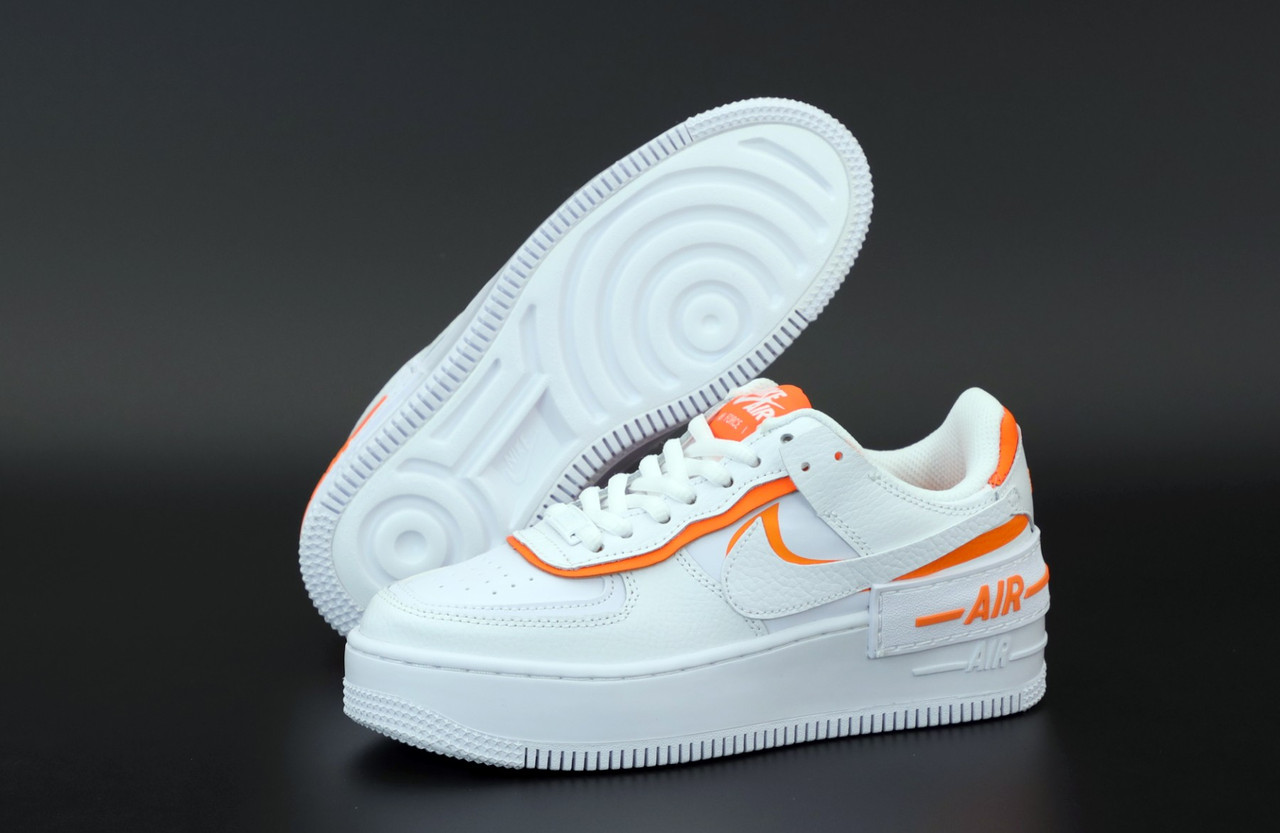 Кроссовки женские Nike Air Force белые с оранжевым, Найк Аир Форс, натуральная кожа, код KD-12206 38, Белый
Кроссовки женские Nike Air Force белые с оранжевым, Найк Аир Форс, натуральная кожа, код KD-12206 38, Белый
