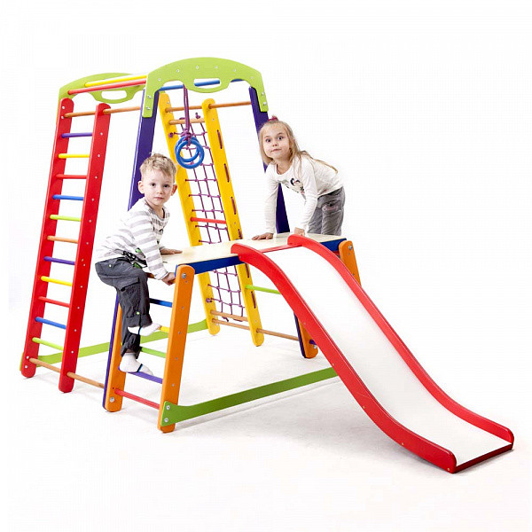 Детский спортивный комплекс с горкой KROHA Plus 1-1 дерево 150х130х130 см BabySport, Разноцветный
Детский спортивный комплекс с горкой KROHA Plus 1-1 дерево 150х130х130 см BabySport, Разноцветный