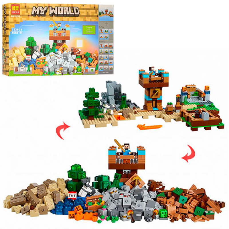 Конструктор Bela Minecraft "Верстак 2.0" (723 детали) арт. 10733 (аналог Lego Minecraft)
Конструктор Bela Minecraft "Верстак 2.0" (723 детали) арт. 10733 (аналог Lego Minecraft)