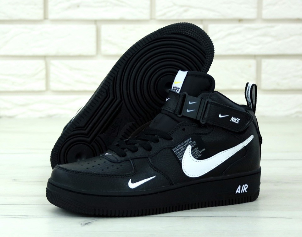 Кроссовки мужские Nike Air Force 1 Mid LV8 черные, Найк Аир Форс, натуральная кожа, код KD-11750 42, Черный
Кроссовки мужские Nike Air Force 1 Mid LV8 черные, Найк Аир Форс, натуральная кожа, код KD-11750 42, Черный
