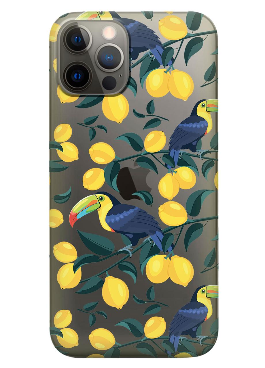 Прозрачный силиконовый чехол iSwag для Apple iPhone 12 Pro с рисунком - Туканы и лимоны (KS7060)
Прозрачный силиконовый чехол iSwag для Apple iPhone 12 Pro с рисунком - Туканы и лимоны (KS7060)