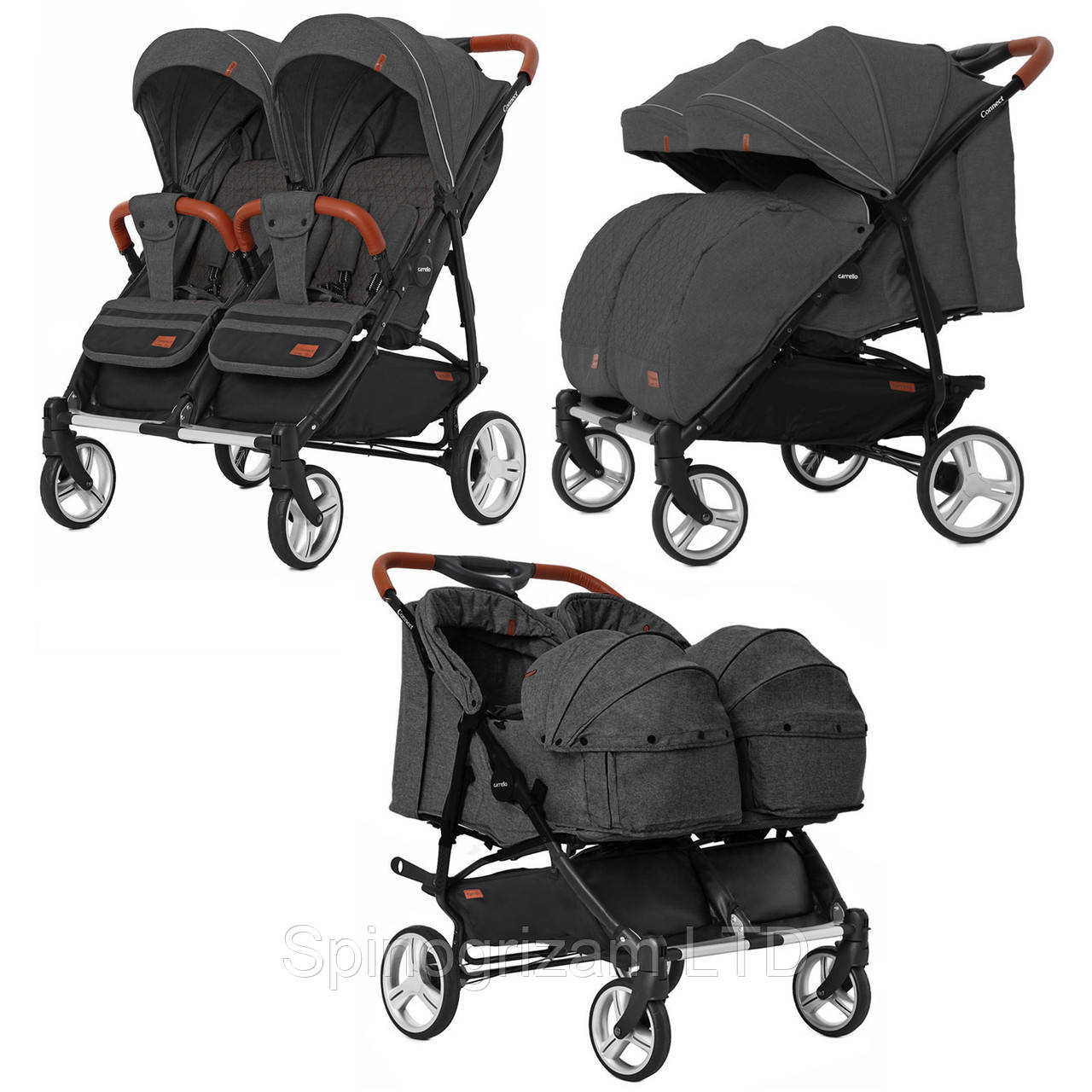Коляска прогулочная CARRELLO Connect CRL-5502/1 Serious Black для двойни, c переноск +дождев /1/ MOQ
Коляска прогулочная CARRELLO Connect CRL-5502/1 Serious Black для двойни, c переноск +дождев /1/ MOQ
