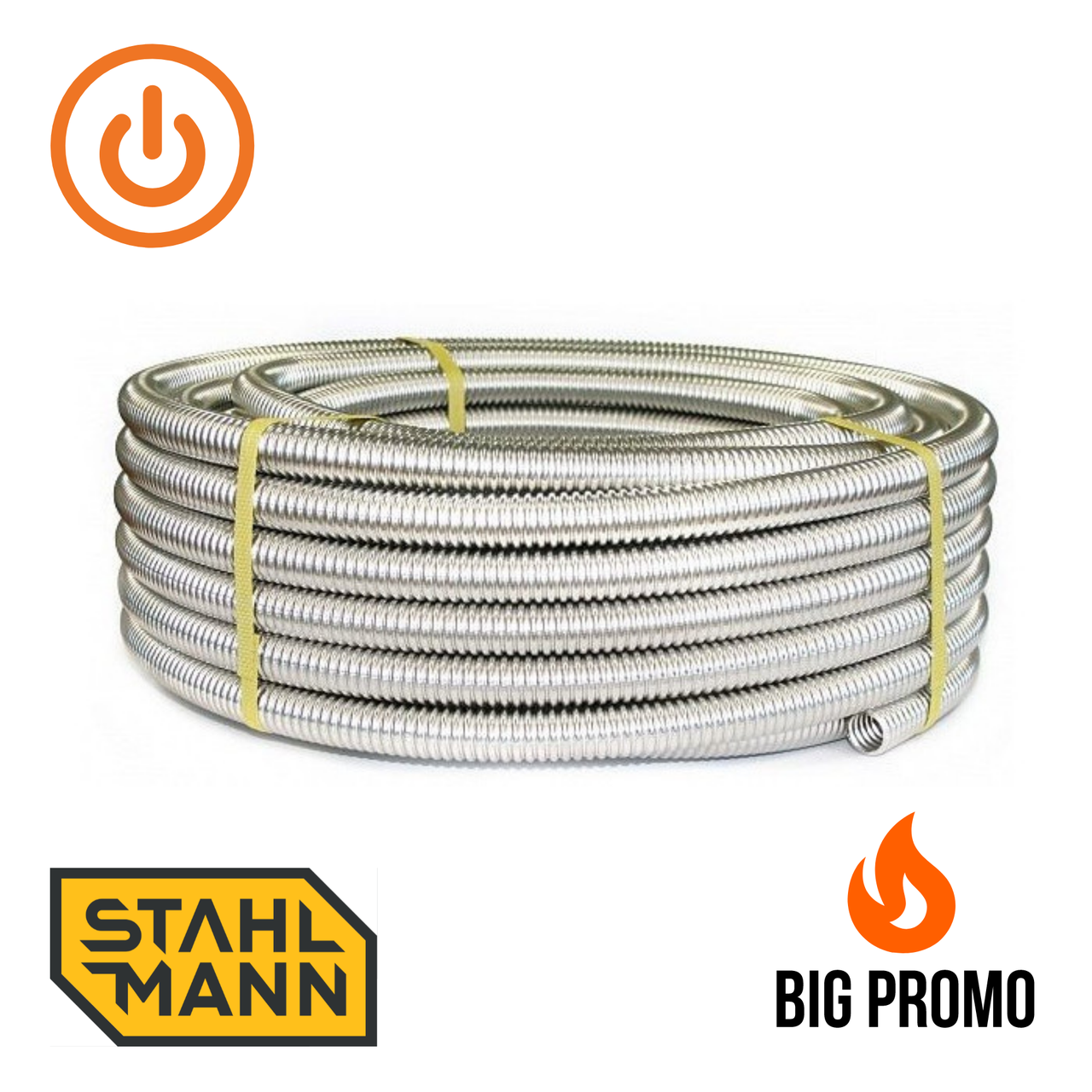 Труба гофрированная из нержавеющей стали SS304 Stahlmann IWS, 15 A отожженная, 50м, шт
Труба гофрированная из нержавеющей стали SS304 Stahlmann IWS, 15 A отожженная, 50м, шт