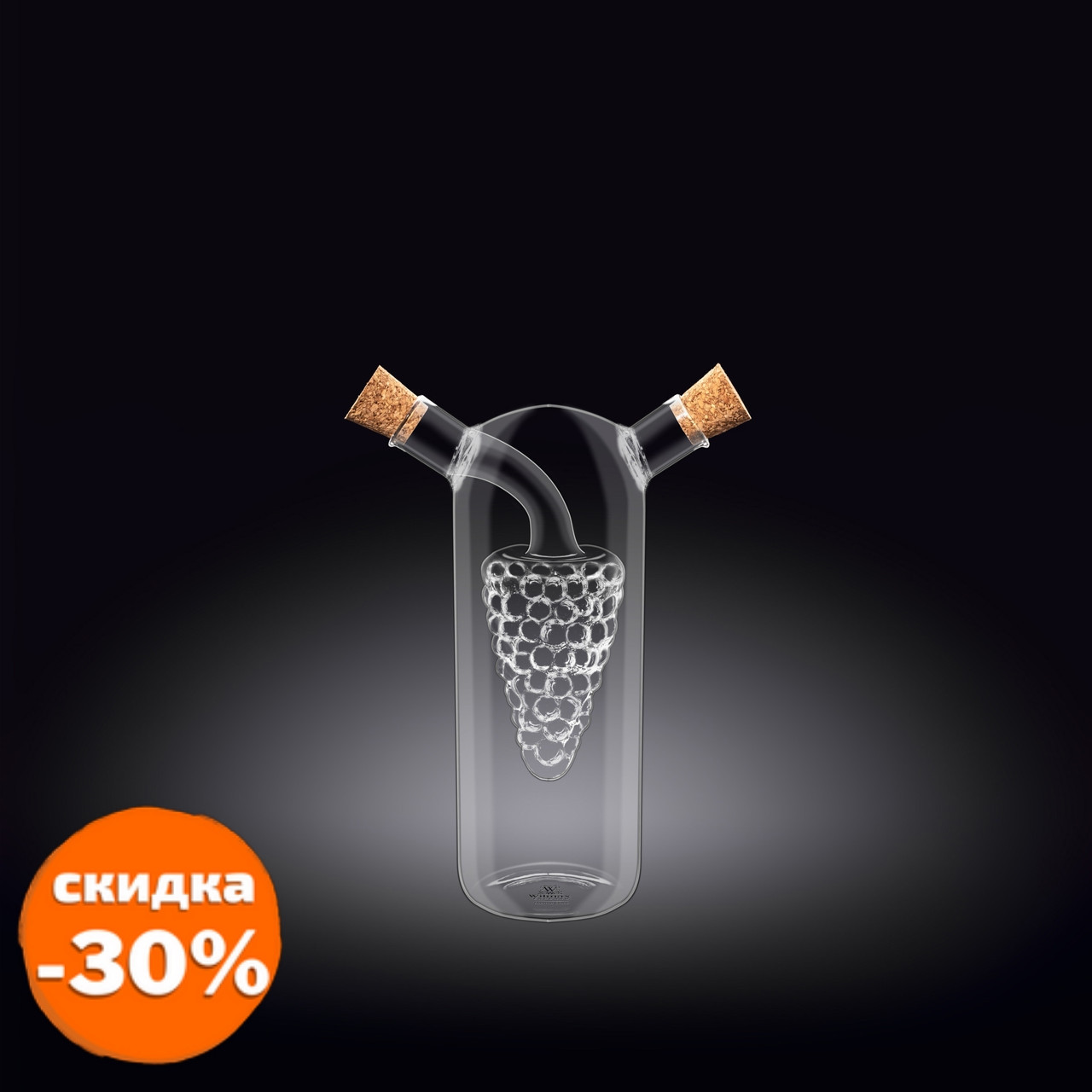 Бутылка для уксуса и масла Wilmax Thermo двойная 50мл/250мл стекло (888955), Прозрачное
Бутылка для уксуса и масла Wilmax Thermo двойная 50мл/250мл стекло (888955), Прозрачное