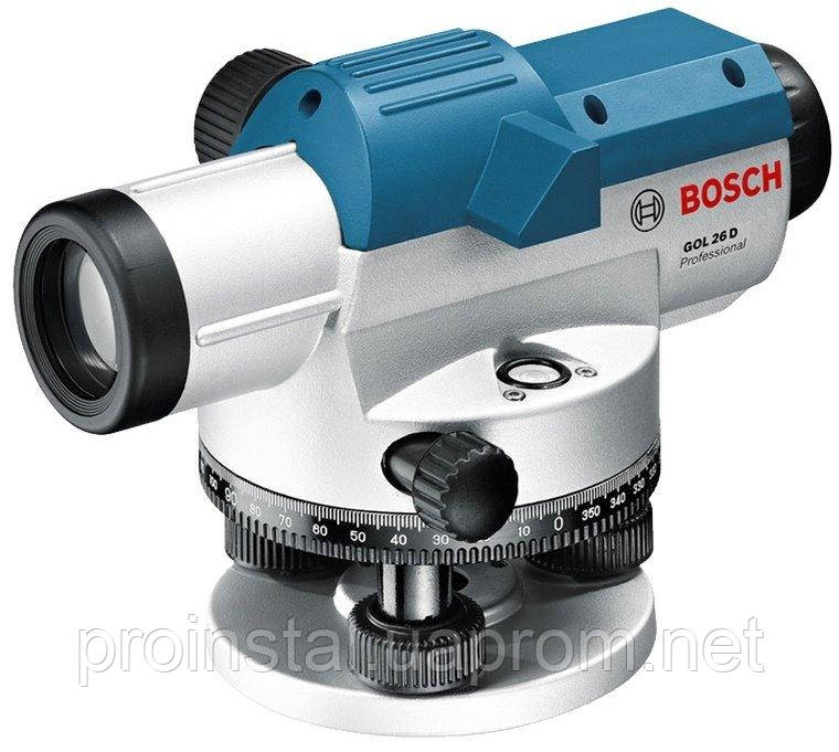 Нивелир оптическтий Bosch Professional GOL 26 D, зум х26, точность ± 1.6 мм на 30 м , до 100 м, 1.5 кг
Нивелир оптическтий Bosch Professional GOL 26 D, зум х26, точность ± 1.6 мм на 30 м , до 100 м, 1.5 кг
