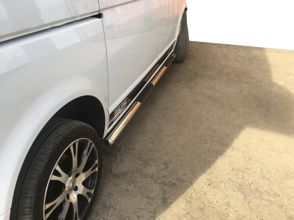 Volkswagen T5 Transporter 2003-2010 гг. Боковые трубы (2 шт, нерж) 60мм, Длинная база
Volkswagen T5 Transporter 2003-2010 гг. Боковые трубы (2 шт, нерж) 60мм, Длинная база