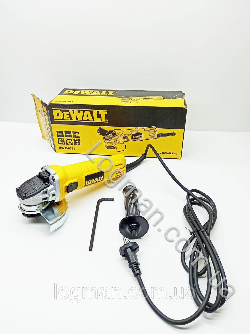 Угловая шлифмашина-болгарка DeWALT DWE4057-QS (УШМ ДеВольт ДВЕ 4057 кюес)(Оригинал)
Угловая шлифмашина-болгарка DeWALT DWE4057-QS (УШМ ДеВольт ДВЕ 4057 кюес)(Оригинал)