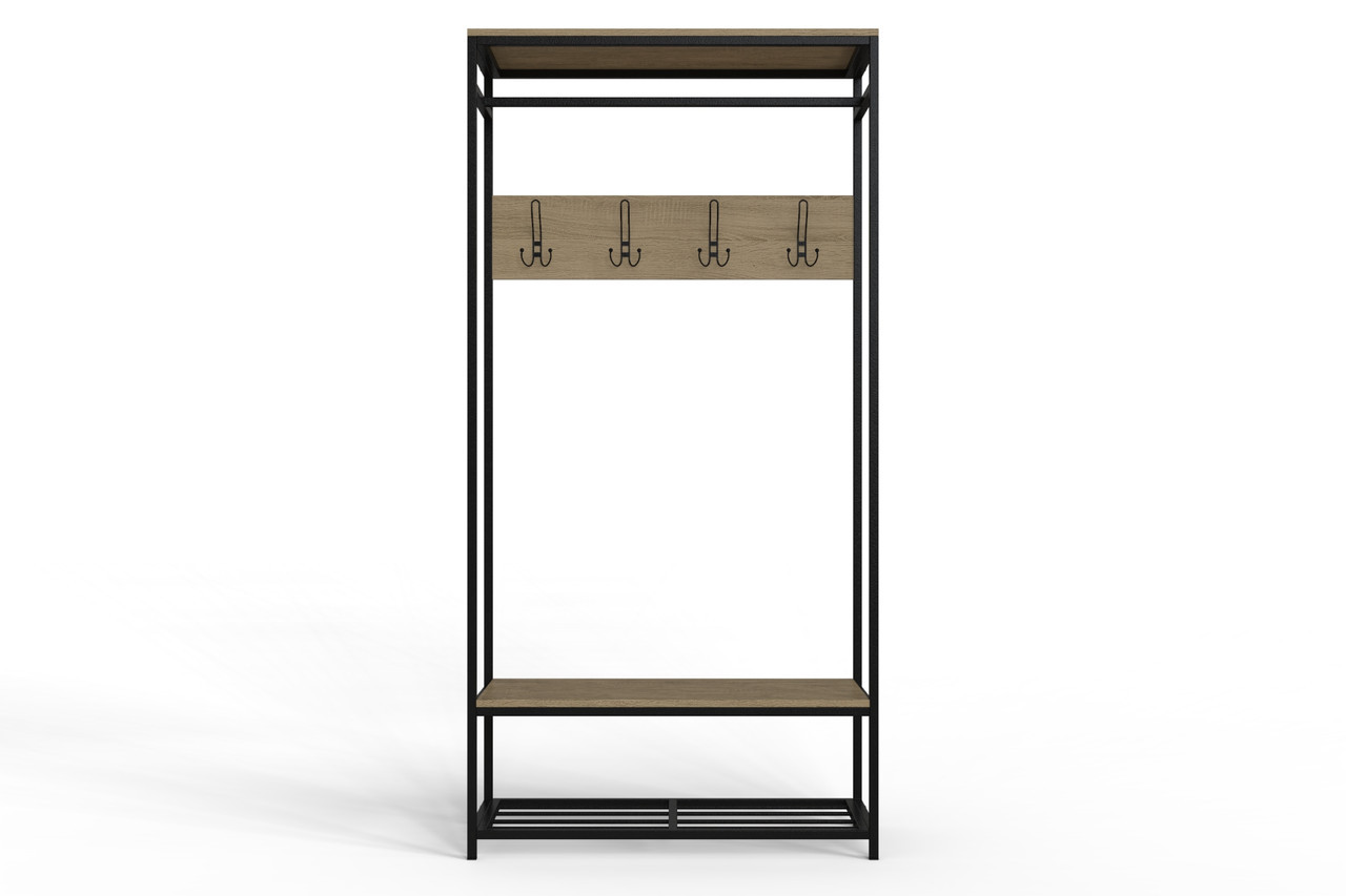 Вешалка напольная Ferrum-decor Трелис 15 180x90x38 см Дуб Сонома / Черный КОД: XK00328
Вешалка напольная Ferrum-decor Трелис 15 180x90x38 см Дуб Сонома / Черный КОД: XK00328