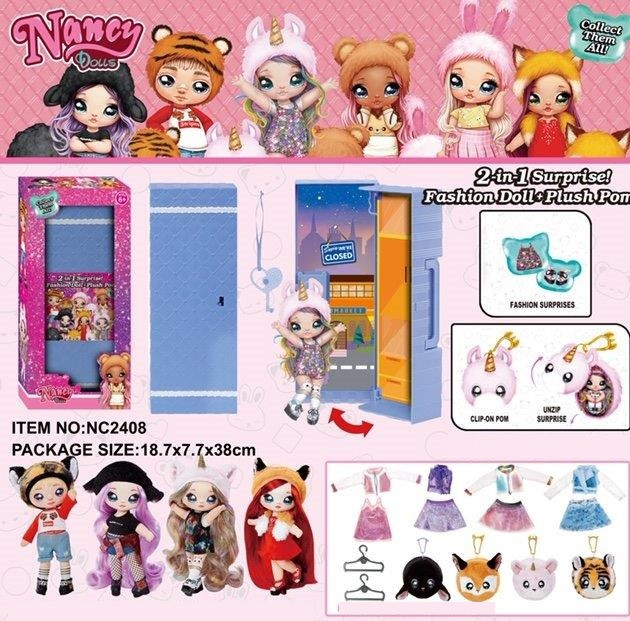 Игровой набор NANCY DOOLS NC2408 (24шт) плюшевая сумочка с куклой+ аксессуары, в кор. 18,7*7,7*38с
Игровой набор NANCY DOOLS NC2408 (24шт) плюшевая сумочка с куклой+ аксессуары, в кор. 18,7*7,7*38с