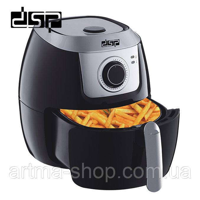 Аэро-фритюрница без масла DSP XL PRO Мощность 1800 Ватт, регулировка температуры Чёрная
Аэро-фритюрница без масла DSP XL PRO Мощность 1800 Ватт, регулировка температуры Чёрная