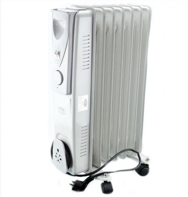 Обогреватель масляный радиатор на 7 секций с терморегулятором Crownberg CB-7 1500W White (112155
Обогреватель масляный радиатор на 7 секций с терморегулятором Crownberg CB-7 1500W White (112155