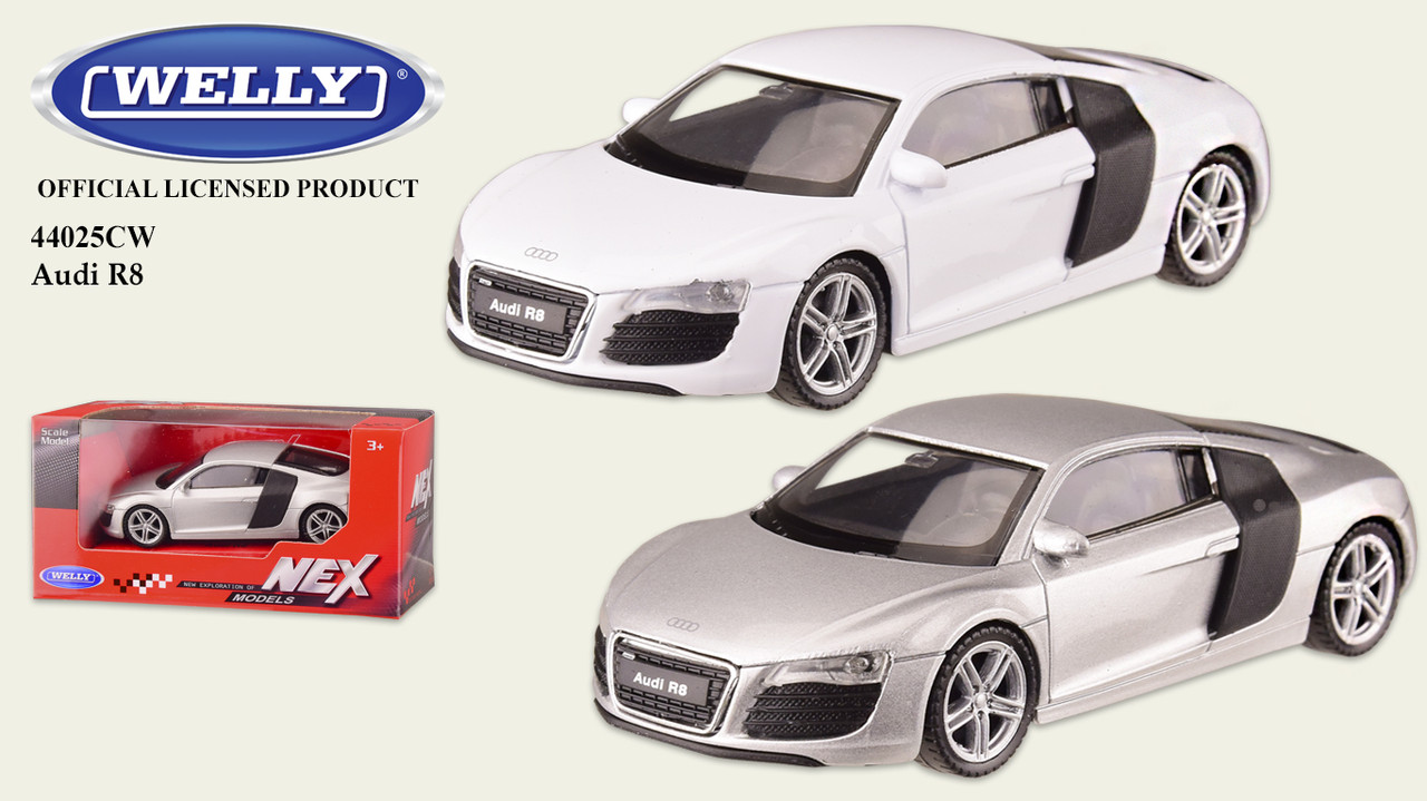Машина метал 44025CW "WELLY"1:43 AUDI R8,2 цвета,в кор.13*6*5,5см, р-р игрушки – 10*4.3*3 с
Машина метал 44025CW "WELLY"1:43 AUDI R8,2 цвета,в кор.13*6*5,5см, р-р игрушки – 10*4.3*3 с
