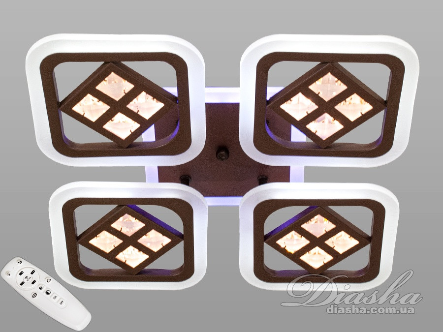 Потолочная люстра с димером и LED подсветкой цвет коричневый 95W Diasha&AS8190/4CF LED 3color dimmer
Потолочная люстра с димером и LED подсветкой цвет коричневый 95W Diasha&AS8190/4CF LED 3color dimmer