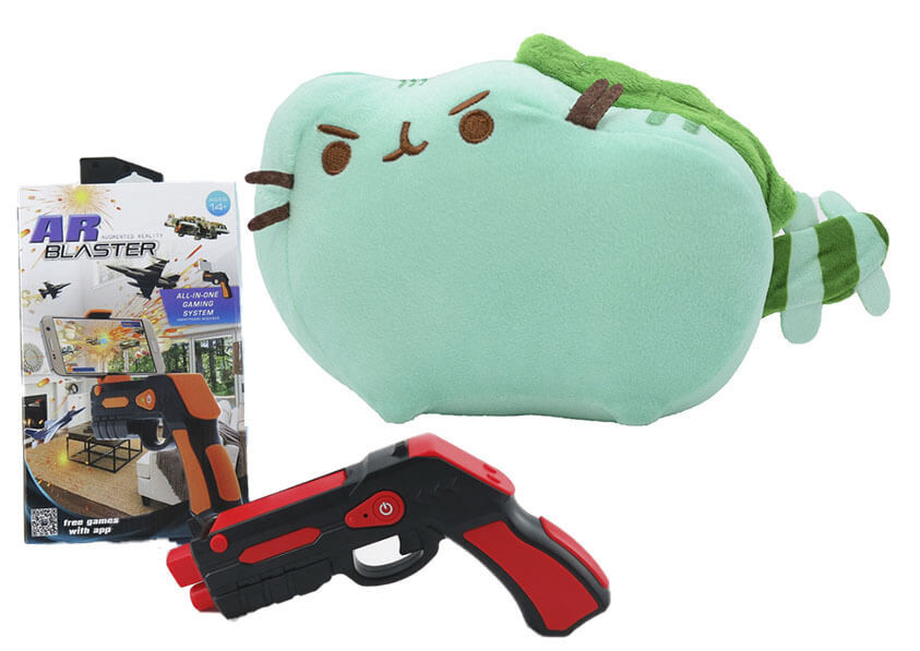 Комплект Мягкая игрушка кот дракон Pusheen cat и Пистолет дополненной реальности Красный (n-700, Серый
Комплект Мягкая игрушка кот дракон Pusheen cat и Пистолет дополненной реальности Красный (n-700, Серый