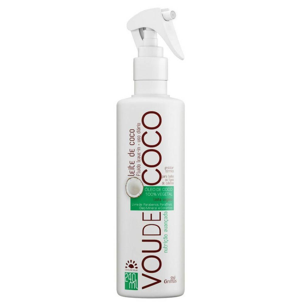 Флюид для восстановления волос на основе кокосового молока Griffus Leave-in Coco Vou de coco 240ml
Флюид для восстановления волос на основе кокосового молока Griffus Leave-in Coco Vou de coco 240ml