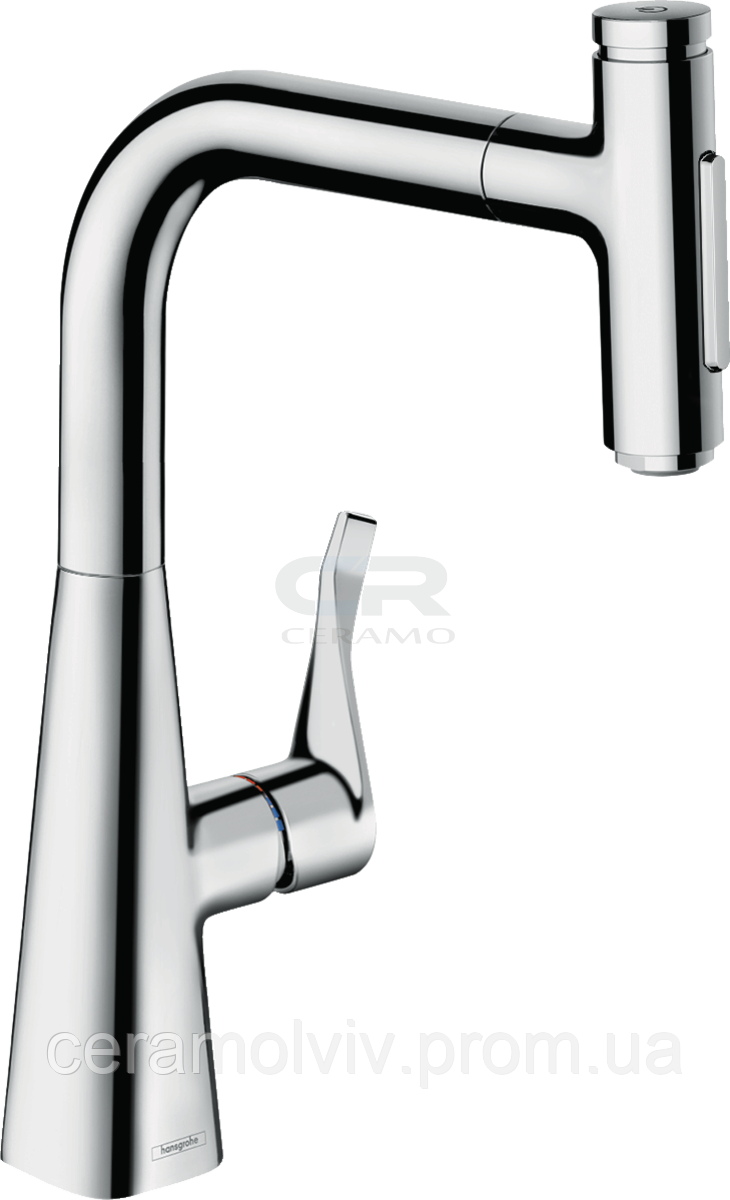 Змішувач Hansgrohe Metris Select M71 240 для кухні з витяжним зливом (хром (73822000) )
Змішувач Hansgrohe Metris Select M71 240 для кухні з витяжним зливом (хром (73822000) )