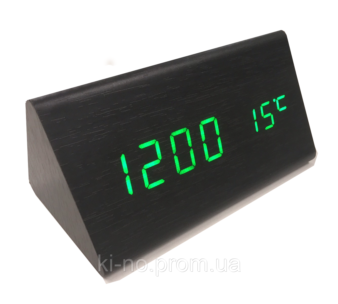 Электронные настольные часы-будильник с термометром LED WOOD CLOCK VST-861+ под дерево черные с зеленой
Электронные настольные часы-будильник с термометром LED WOOD CLOCK VST-861+ под дерево черные с зеленой