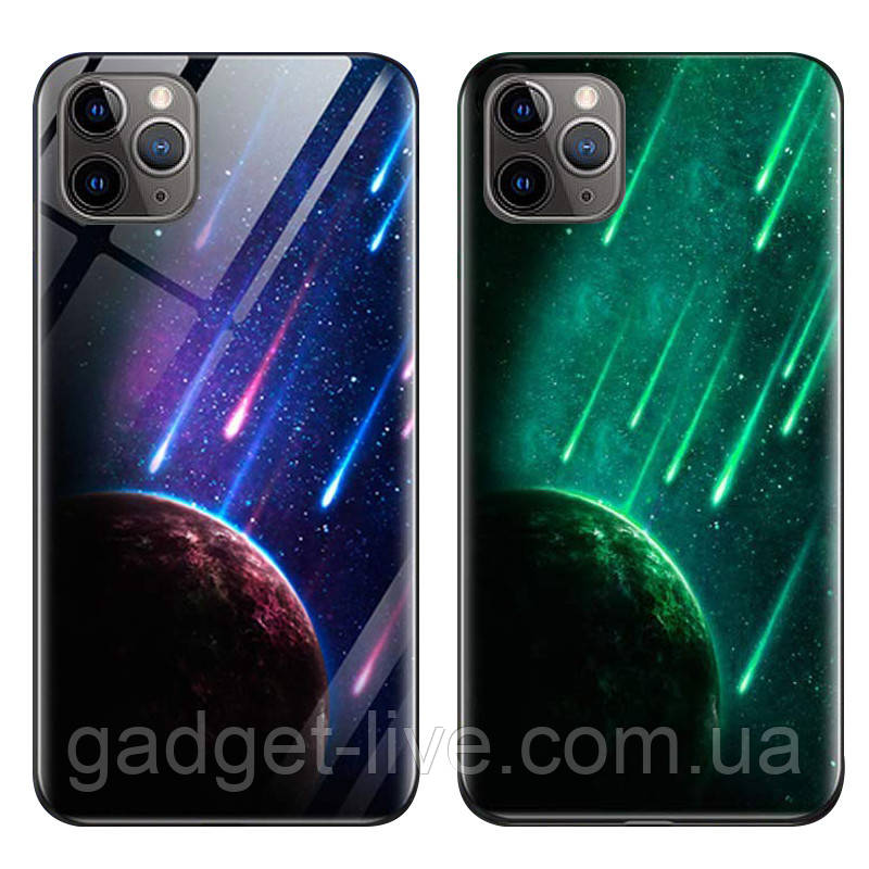 TPU+Glass чехол светящийся в темноте для Apple iPhone 11 Pro (5.8"), Метеорит / синий
TPU+Glass чехол светящийся в темноте для Apple iPhone 11 Pro (5.8"), Метеорит / синий