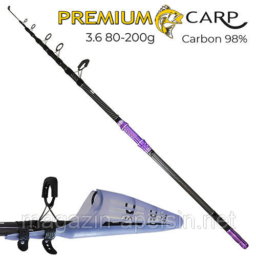 Рыболовный телескопический спиннинг телекарп "Premium carp" 3,6м, 80-200г, спиннинг телекарп, спиннинг для
Рыболовный телескопический спиннинг телекарп "Premium carp" 3,6м, 80-200г, спиннинг телекарп, спиннинг для