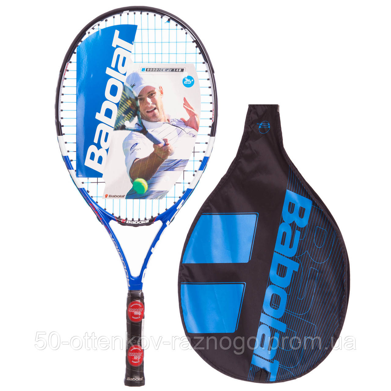Ракетка для большого тенниса юниорская BABOLAT 140059-100 RODDICK JUNIOR 140 (голубой
Ракетка для большого тенниса юниорская BABOLAT 140059-100 RODDICK JUNIOR 140 (голубой
