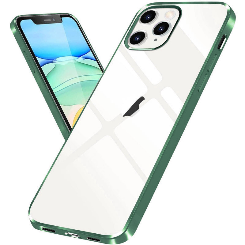 Прозрачный силиконовый чехол с глянцевой окантовкой для Apple iPhone 12 Pro / 12 (6.1") Темно-зеленый
Прозрачный силиконовый чехол с глянцевой окантовкой для Apple iPhone 12 Pro / 12 (6.1") Темно-зеленый