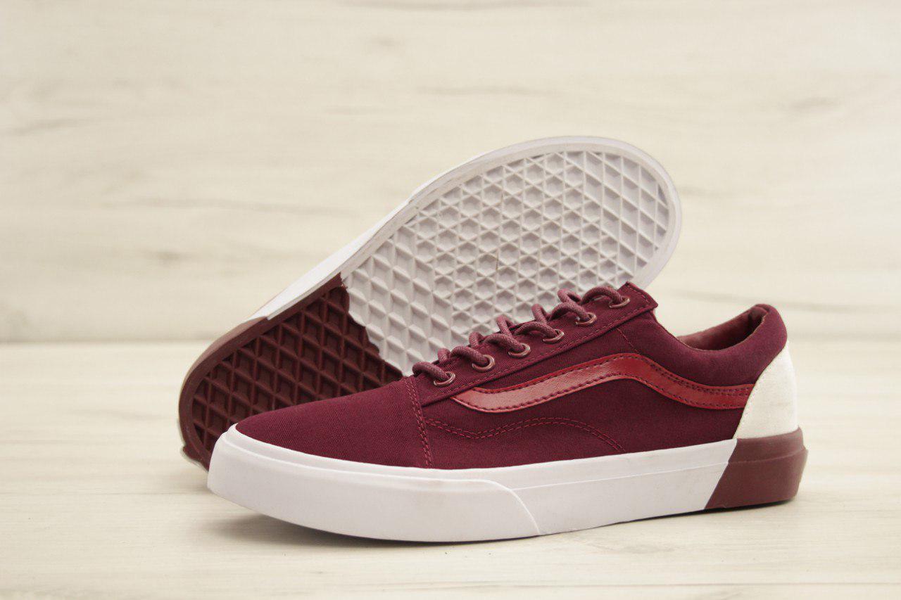 Кеды мужские Vans Old Skool бордовые с белым, Ванс Олд Скул, натуральная замша, текстиль, код KD-50006. 40, Бордовый
Кеды мужские Vans Old Skool бордовые с белым, Ванс Олд Скул, натуральная замша, текстиль, код KD-50006. 40, Бордовый