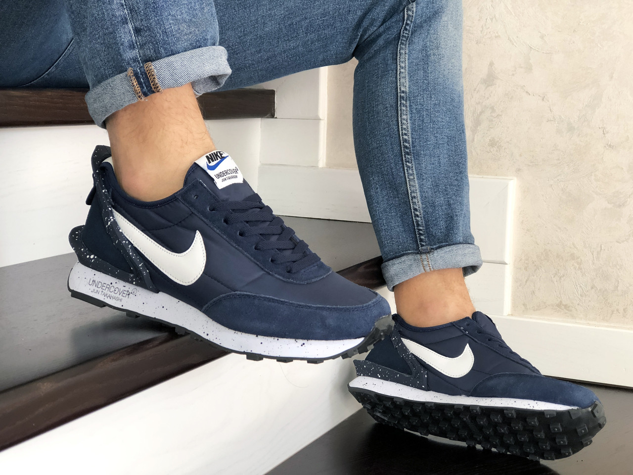 Кроссовки мужские Nike Undercover темно-синие, Найк Андеркавер, замша, текстиль, код SD-9224 42, Синий
Кроссовки мужские Nike Undercover темно-синие, Найк Андеркавер, замша, текстиль, код SD-9224 42, Синий