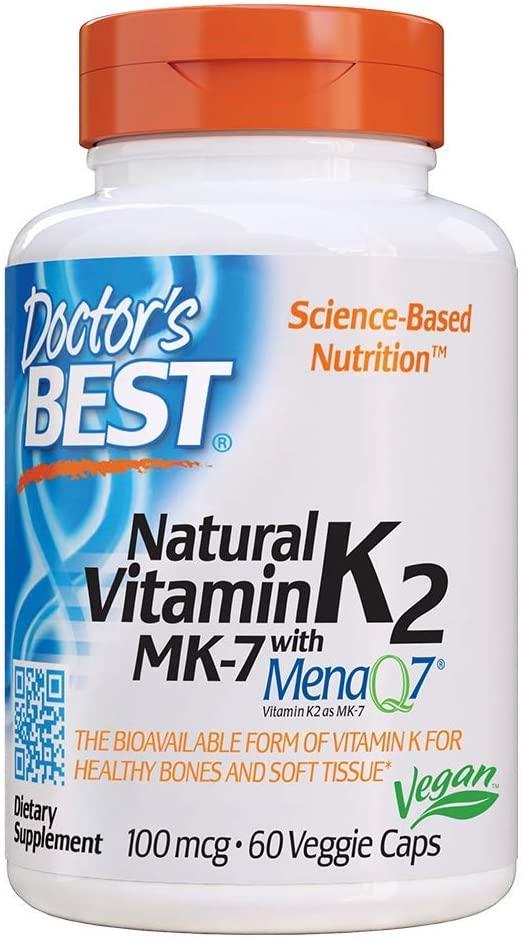 Витамин К2 МК-7 доктор бест Doctor's Best Natural Vitamin K2 MK-7 with MenaQ7 100 mcg 60 капсул
Витамин К2 МК-7 доктор бест Doctor's Best Natural Vitamin K2 MK-7 with MenaQ7 100 mcg 60 капсул