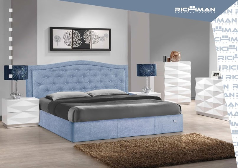 Двуспальная кровать с мягким изголовьем Скарлетт ТМ Richman 160х190(200), Разные цвета
Двуспальная кровать с мягким изголовьем Скарлетт ТМ Richman 160х190(200), Разные цвета