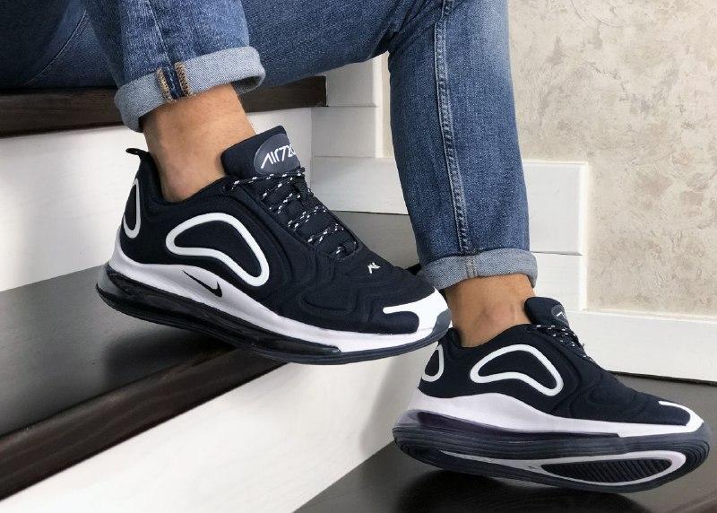 Кроссовки Nike Air Max 720 темно/синие с белым текстильные найк популярные для прогулок, Синий
Кроссовки Nike Air Max 720 темно/синие с белым текстильные найк популярные для прогулок, Синий