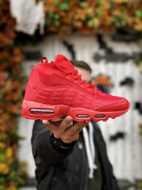 Кроссовки Nike Air Max Sneakerboot 95 красные кожанные текстильные межсезонные найк амортизирующие, Красный
Кроссовки Nike Air Max Sneakerboot 95 красные кожанные текстильные межсезонные найк амортизирующие, Красный
