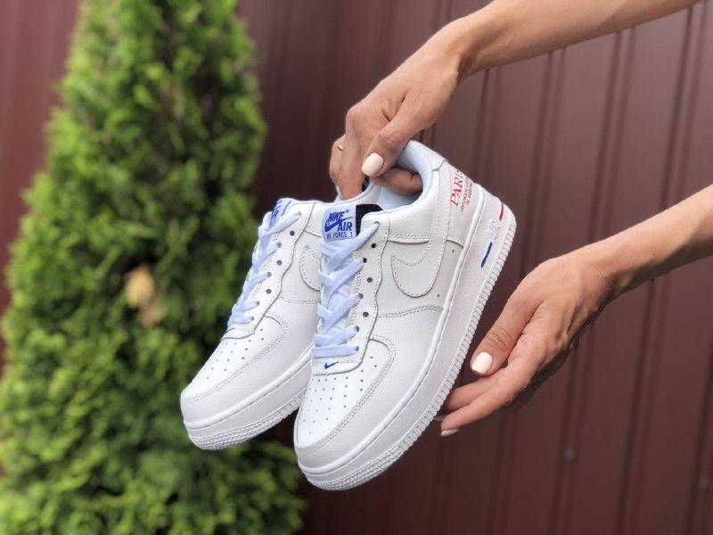 Кроссовки Nike Air Force 1 Paris белые кожанные на теплую погоду найк удобные повседневные, Белый
Кроссовки Nike Air Force 1 Paris белые кожанные на теплую погоду найк удобные повседневные, Белый