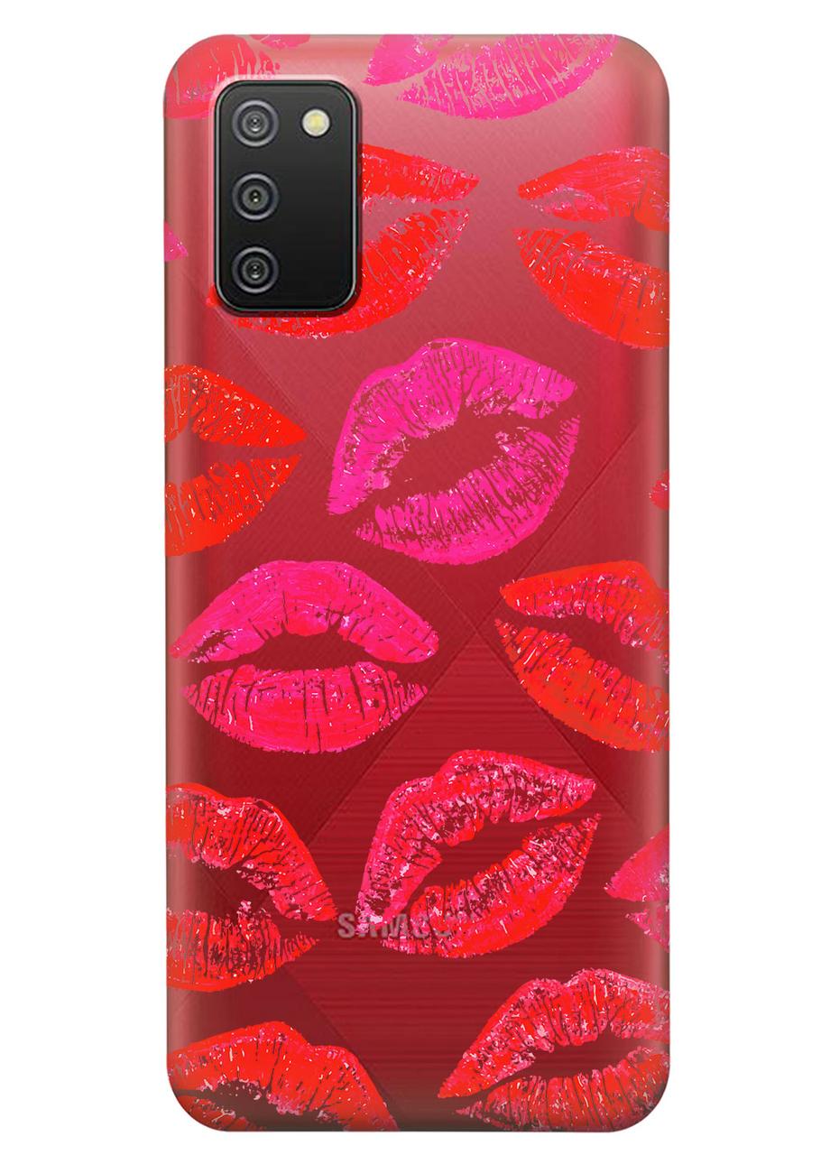Прозрачный силиконовый чехол iSwag для Samsung Galaxy A02s с рисунком - Поцелуи (KS9143
Прозрачный силиконовый чехол iSwag для Samsung Galaxy A02s с рисунком - Поцелуи (KS9143