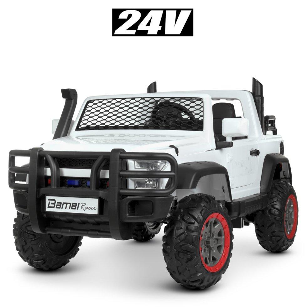 Детский двухместный электромобиль Джип Bambi M 4123EBLR-1(24V) mp3 кожа 2WD 90W 161см, Белый
Детский двухместный электромобиль Джип Bambi M 4123EBLR-1(24V) mp3 кожа 2WD 90W 161см, Белый