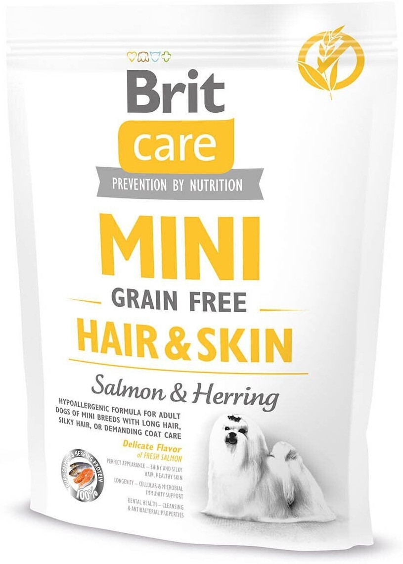 Brit Care GF Mini Hair & Skin Salmon & Herring Сухой корм для собак мелких пород с длинной шерстью 0.4 кг
Brit Care GF Mini Hair & Skin Salmon & Herring Сухой корм для собак мелких пород с длинной шерстью 0.4 кг