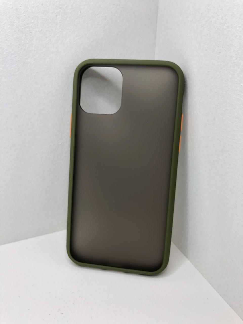 Чехол для iPhone 11 Pro(Хаки)накладка с матовой прозрачной частью бампер ударопрочный в твердом корпусе
Чехол для iPhone 11 Pro(Хаки)накладка с матовой прозрачной частью бампер ударопрочный в твердом корпусе