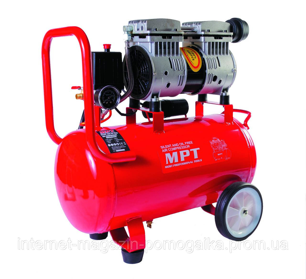 Компрессор PROFI OIL FREE 24 л, 800 Вт, 1450 об/мин, 7 атм, медная обмотка, бесшумный MPT MAC80243S
Компрессор PROFI OIL FREE 24 л, 800 Вт, 1450 об/мин, 7 атм, медная обмотка, бесшумный MPT MAC80243S