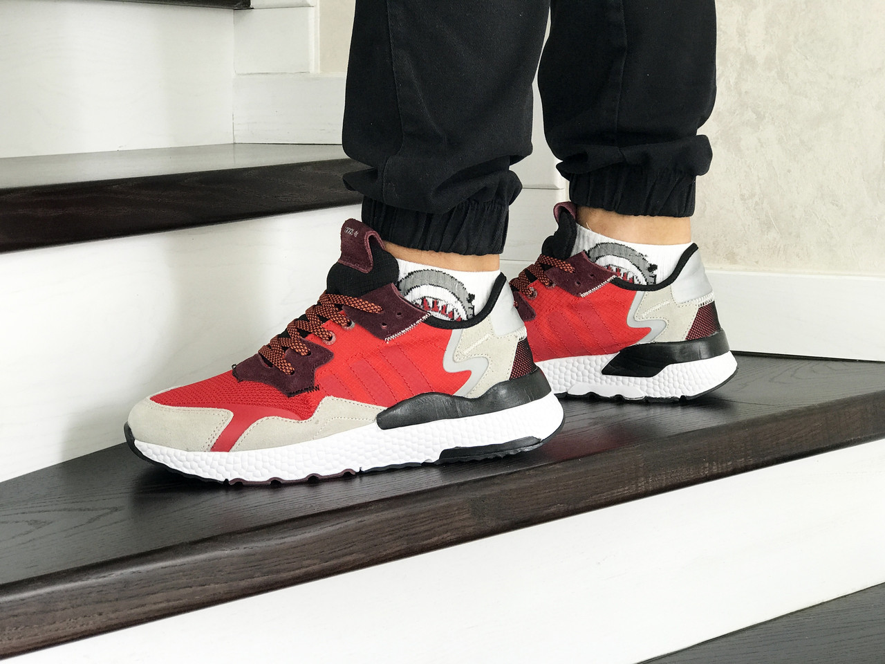Мужские кроссовки в стиле Adidas Адидас Nite Jogger Boost, красные с бежевым 43 (27,5 см), Красный
Мужские кроссовки в стиле Adidas Адидас Nite Jogger Boost, красные с бежевым 43 (27,5 см), Красный