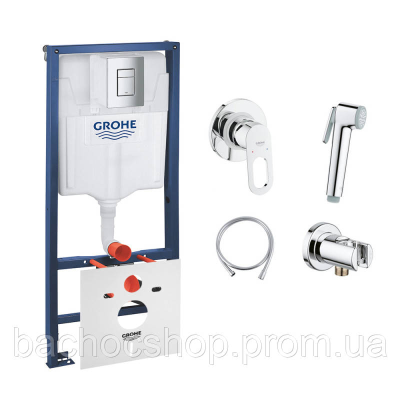 Комплект Grohe інсталяція Rapid SL 38772001 + набір для гігієнічного душу зі змішувачем BauLoop 111042
Комплект Grohe інсталяція Rapid SL 38772001 + набір для гігієнічного душу зі змішувачем BauLoop 111042