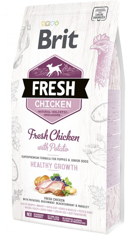 Brit Fresh Chicken with Potato Puppy Сухой корм с курицей и картофелем для щенков и молодых собак 2.5 кг
Brit Fresh Chicken with Potato Puppy Сухой корм с курицей и картофелем для щенков и молодых собак 2.5 кг
