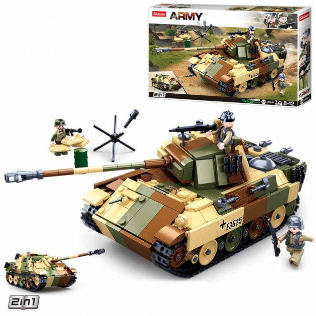 Детский игровой конструктор для мальчика SLUBAN M38-B0859 2 вида танков и фигурки (725 деталей
Детский игровой конструктор для мальчика SLUBAN M38-B0859 2 вида танков и фигурки (725 деталей