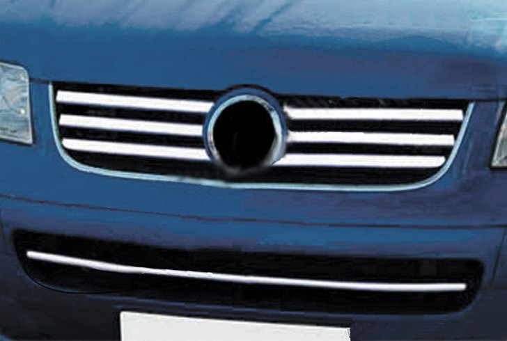 Volkswagen T5 Caravelle 2004-2010 гг. Накладки на решетку (6 шт, нерж) OmsaLine - Итальянская нержавейка
Volkswagen T5 Caravelle 2004-2010 гг. Накладки на решетку (6 шт, нерж) OmsaLine - Итальянская нержавейка